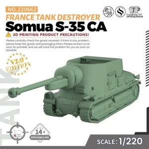 SSMODEL SS220662 1/220 Kit Modelo Militar Francia Somua S-35 CA Tanque Destructor - Imagen 1 de 8