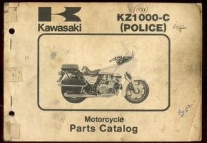 KAWASAKI POLICE KZ1000-C MOTORCYCLE PARTS CATALOG REPAIR MAINTENANCE OEM PARTS - Bild 1 von 2