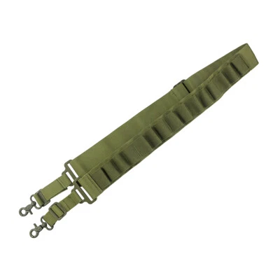 Tactical 2 Two Points 15 Shells Shotgun Ammo Holder Gun Bungee Sling Strap - Image 1 of 4