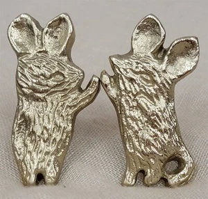 Victorian Trading Whimsical Mice Drawer Pull Knobs (Set Of 3) Brass Mouse 39E - Picture 1 of 3