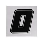 Motorcycle MX Track Day Deluxe 4 Inch Race Number Decals 0-9 Packs of 10 - Black