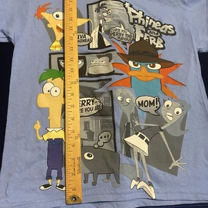 Disney Phineas & Ferb Perry The Platypus Crew Neck Organic Cotton T Shirt  sz S - Picture 1 of 10