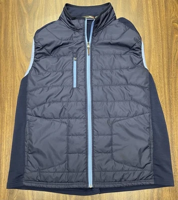 Chaleco RLX Ralph Lauren Para Hombres XL Azul Marino Híbrido Acolchado Cremallera Golf Rendimiento Foto 1 de 4