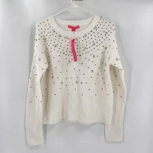 Lilly Pulitzer Nysa Pullover Kokos Strass Splash (beige) Small - Bild 1 von 7