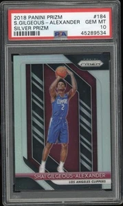 2018/19 Panini Prizm Basketball Shai Gilgeous Alexander Silver Prizm RC PSA 10 - Bild 1 von 2