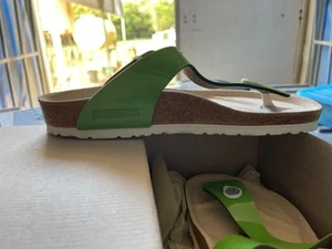 birkenstock 39 Green/Cork Gizeh New in the Box - Picture 1 of 5