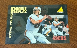 Steve Young - SF 49ers - 1995 Pinnacle Rookie Replay card - #8 - Picture 1 of 2