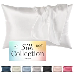 Niagara 100% Mulberry Silk Pillowcase - 30 Momme Silk Pillow case for Hair an... - Picture 1 of 6