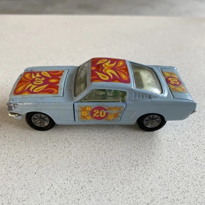 Corgi 348 MUSTANG FASTBACK 2-2 FLOWER POWER Vintage Original 1968 - Image 1 of 4