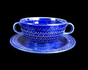 Mid Century Pagnossin Treviso cuenco de sopa / taza de sopa con platillo - 7412 - Imagen 1 de 3
