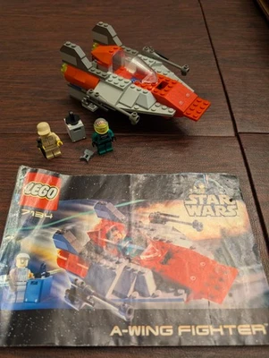 LEGO Star Wars: A-Wing 7134 First Kind (2000) 100% Complete w/ instructions - Image 1 of 4