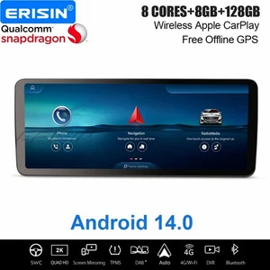 12,3" 8+128GB Android 14 Autoradio CarPlay Schiffe Mercedes C-Klasse/GLC W205 C253 - Bild 1 von 23