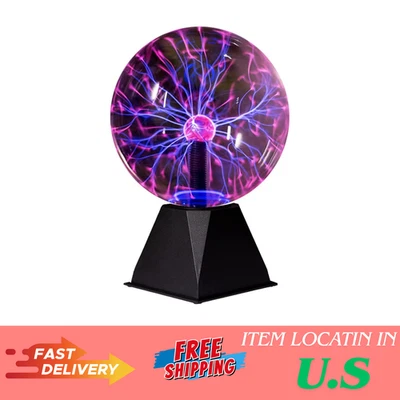 Bola de plasma de 8 pulgadas, lámpara/luz, bola de aligeramiento de nebulosa eléctrica, tacto y sonido S Foto 1 de 4