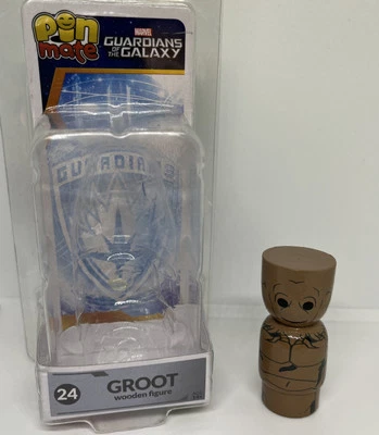 Mini figura de madera de Marvel Guardianes de la Galaxia Groot Pin Mate #24 Foto 1 de 4