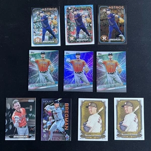 Alex Bregman 10 Card MLB Baseball Trading Card Lot Houston Astros Inserts Base - Picture 1 of 13