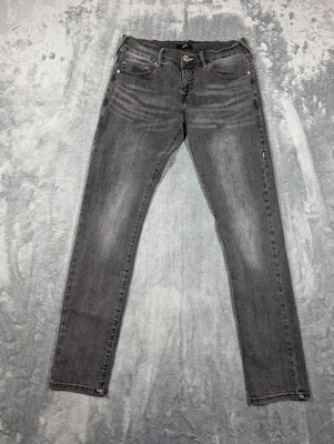 True Religion Rocco Jeans Mens 30 Gray Relaxed Skinny Stretch Denim Five Pocket - Image 1 of 4