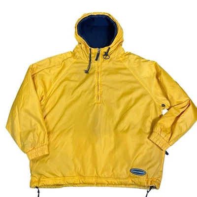 Chaqueta de esquí de colección Abercrombie & Fitch para hombre XL amarilla nailon con capucha snowboard invierno Foto 1 de 4