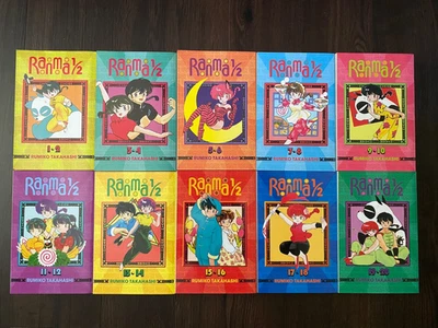 Ranma 1/2 Manga 2-in-1 English Graphic Novel Volumes 1-20 Viz 10 Books - Image 1 of 4