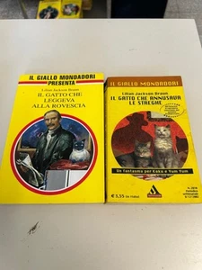 ⭐⭐2 LIBRI IL GIALLO MONDADORI, Lilian Jackson Braun IL GATTO CHE LEGGEVA - Foto 1 di 2