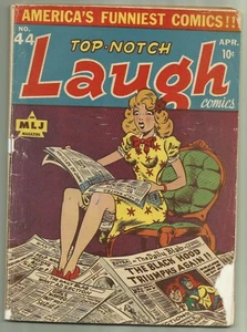 Top-Notch Laugh #44 MLJ 1944 Suzie & Black Hood Cover - Bild 1 von 2