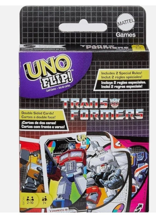 ¡¡TRAE DE VUELTA NOCHE DE JUEGOS FAMILIARES!! Juego de Cartas Mattel UNO Flip Transformers ENVÍO GRATUITO Foto 1 de 1