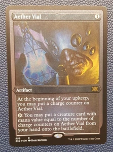 Aether Vial ETCHED FOIL 555 - Double Masters 2022 - MTG - ENG - NM - Bild 1 von 2