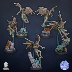Gargoyles x5 - DragonsLake Miniaturas - Bild 1 von 5