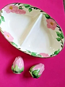 Franciscan Desert Rose 🌹Oval Divided Dish & S&P Shakers🌹~ EXC! - Picture 1 of 6