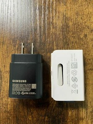 Original Samsung 25W USB-C Super Fast Charger & USB-C Cable Galaxy S24 S25 Ultra - Image 1 of 4