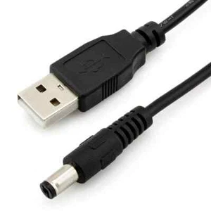 USB to DC 5.5MM x 2.1MM Socket Plug Cable - Picture 1 of 2