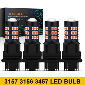 4 Pack LED Brake Stop Tail Light Bulbs 3157 Red for Chevy Silverado 1500 99-2013 - Picture 1 of 10