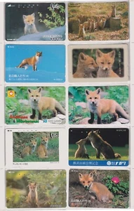 LOT de 20 télécartes JAPON - ANIMAL RENARD - HOKKAIDO FOX - JAPAN phonecards - Picture 1 of 2