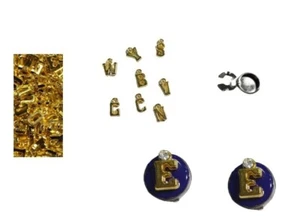 1 Piezas Cubre Botones 1 Inicial 1strass Col. Oro Esmaltado Violeta X Par Buy 2 - Imagen 1 de 3