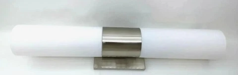 Wall Sconce Light, Polished Steel Cover