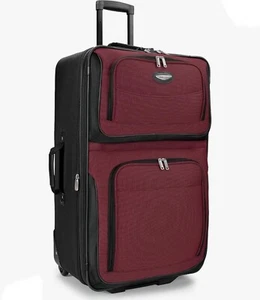 Travel Select Amsterdam Expandable Rolling Softside Luggage, Burgundy, L 29 Inch - Picture 1 of 10