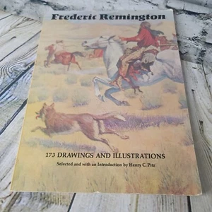 Vintage 1972 Frederic Remington Drawings And Illustrations Book Paperback - Bild 1 von 3