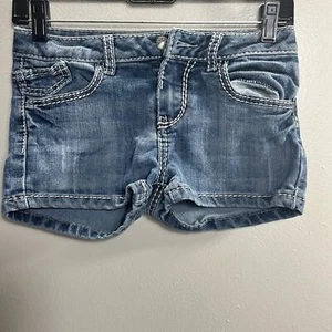 Mossimo Supply Co Girl's Blue  jean shorts, size large kids  - Picture 1 of 8