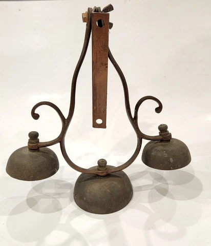 Antique Triple Bell Store Door Bell Cover