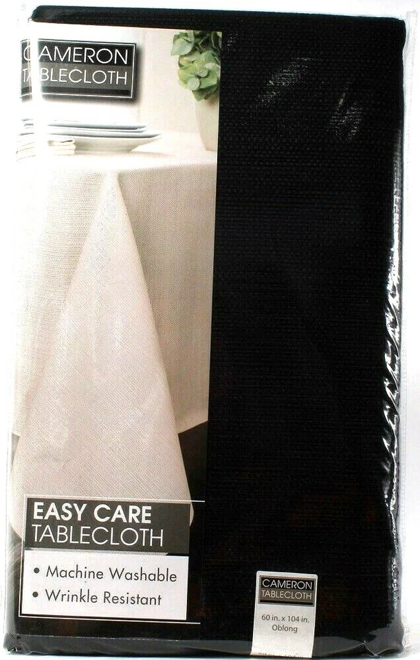 1 Ct Cameron Easy Care Table Cloth 60" X 104" Oblong Machine Wash Wrinkle Resist - Image 1 of 2
