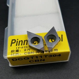 2Pcs DCGT11T304 CBN DCMT32.51 Turning Insert CNC Boron Nitride Diamond Insert - Picture 1 of 6