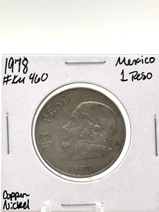 1978 Mexico 1 Peso Coin Copper Nickel #2511 - Picture 1 of 4