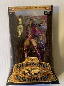 WWE Elite Defining Moments Razor Ramon Autographed Signed Scott Hall - Picture 1 of 8