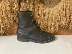 Addison Shoe Company Biltrite Combat Boots Mens Size 10.5 R Leather Black - Picture 1 of 10