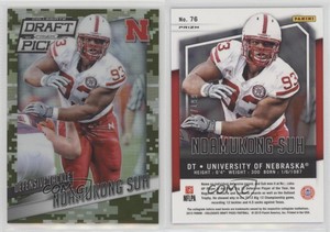 2015 Panini Prizm Collegiate Draft Picks Camo Prizm /199 Ndamukong Suh #76
