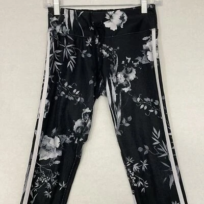 Leggings Betsey Johnson con Bolsillo en la Cintura, Negro Gris Blanco Floral, Pequeños Foto 1 de 4