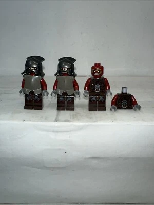 LEGO Hobbit Lord of the Rings 9471 Minifigure Uruk-Hai Lor006 Lor007 Lor008 Army - Image 1 of 4