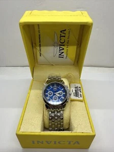 Invicta Chronograph Swiss MVMT-Modell 2876 50M wasserdicht blaues Zifferblatt Uhr. - Bild 1 von 13