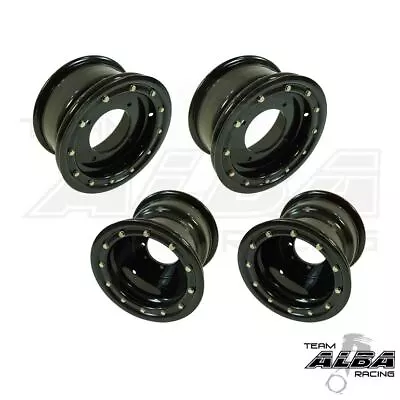 YFZ 450 450R  Front   Rear Wheels  Beadlock  10x5 and 9x8  Alba Racing  BB 32 - Image 1 of 2