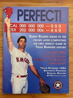 1994 Texas Rangers Program - July 28 Gameday News vs. California Angels - Image 1 of 4