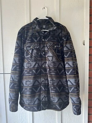 Volcom Bowered Fleece Long Sleeve Jacket - LARGE - Image 1 of 4